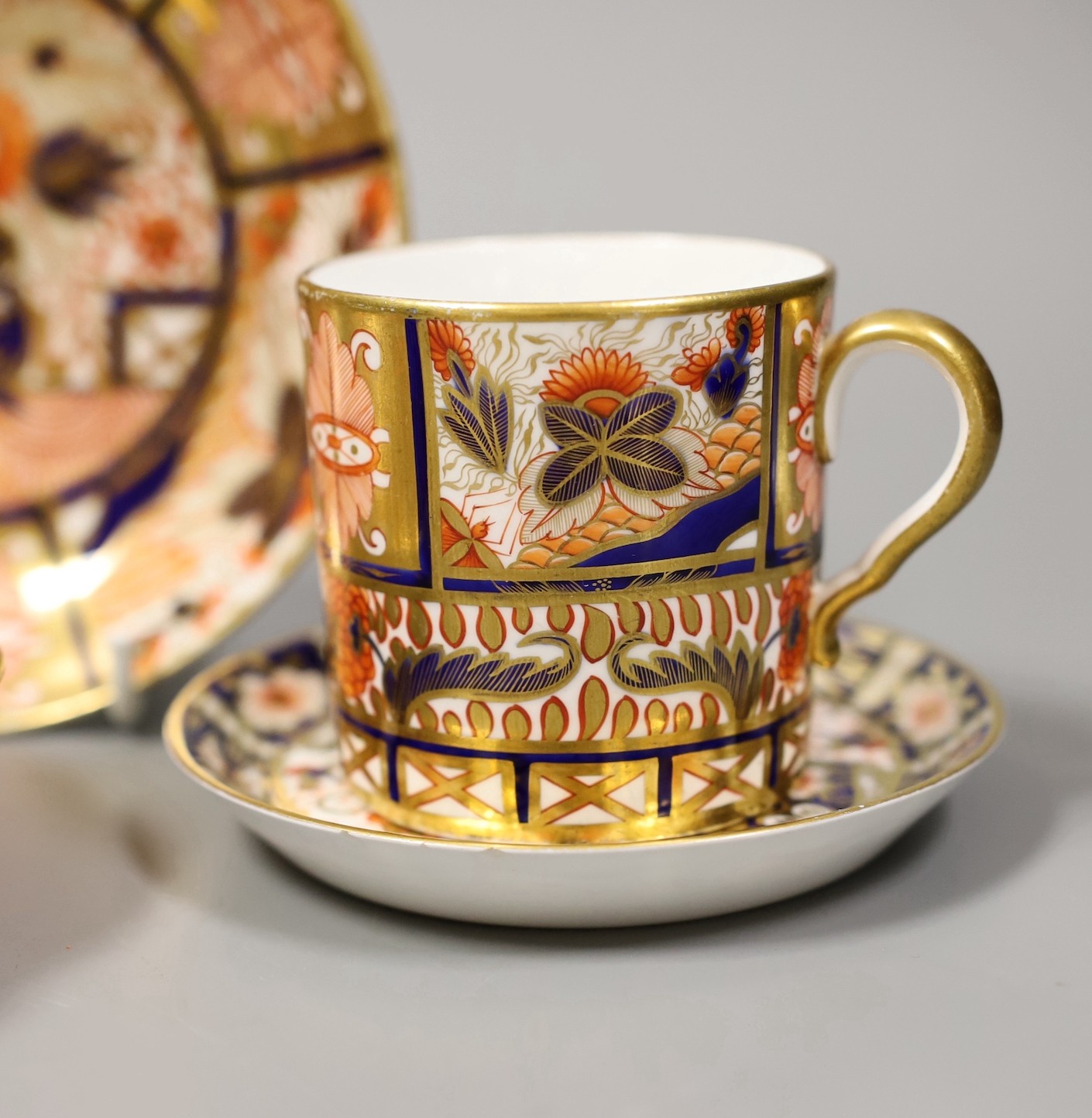 A Chinese bowenite buddha, a Chinese provincial dish, a Derby 1128 dish, a Silver mounted sugar sifter and other miscellaneous items